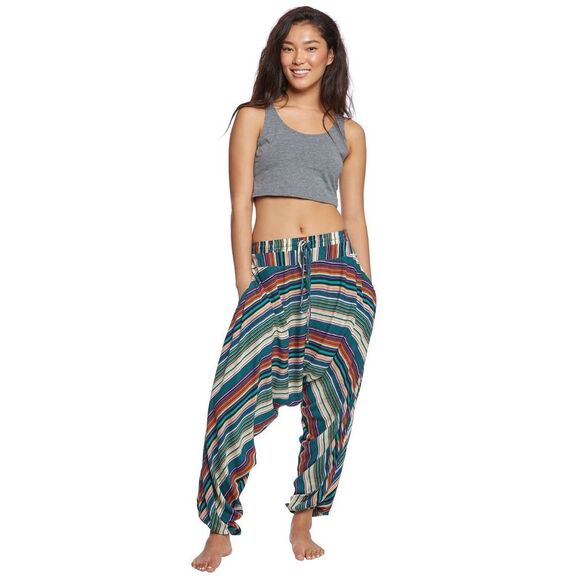 Buddha Pants - Buddha Stripes Harem Pants yoga, relax, lagenlook Dance multi color striped